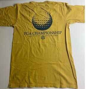 Vintage PGA Championship 2011 Ahead T-shirt Size Small Yellow